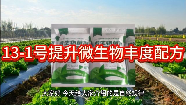 自然规律农法诊所微生物氨基酸有机配方131号提升微生物丰度配方