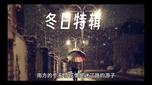 冬天你的城市下雨了吗