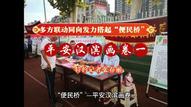 多方联动同向发力搭起“便民桥”—平安汉滨画卷一