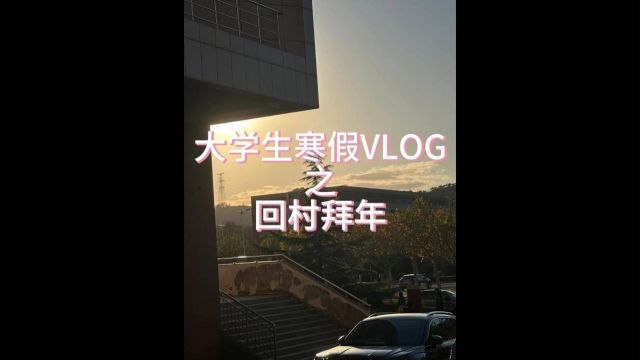 大学生寒假VLOG