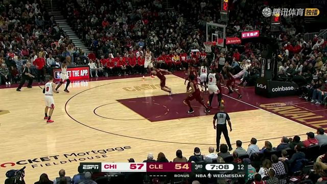 2023/24赛季NBA常规赛：公牛 VS 骑士 全场回放