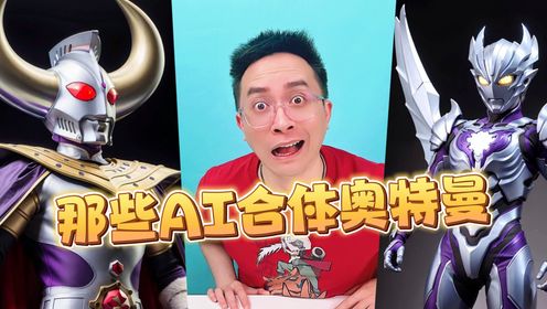 比真奥特曼还帅！盘点那些AI合体奥特曼！既离谱又真实！