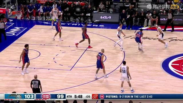 NBA常规赛：魔术vs活塞中文解说全场回放