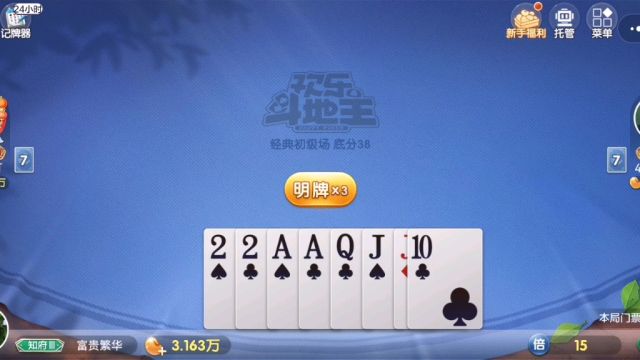 棋牌游戏欢乐斗地主