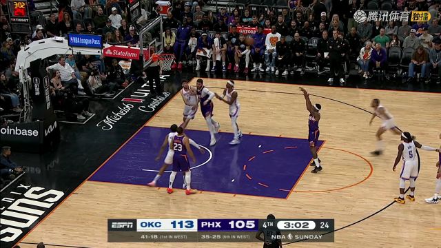 2023/24赛季NBA常规赛：雷霆 VS 太阳 全场回放