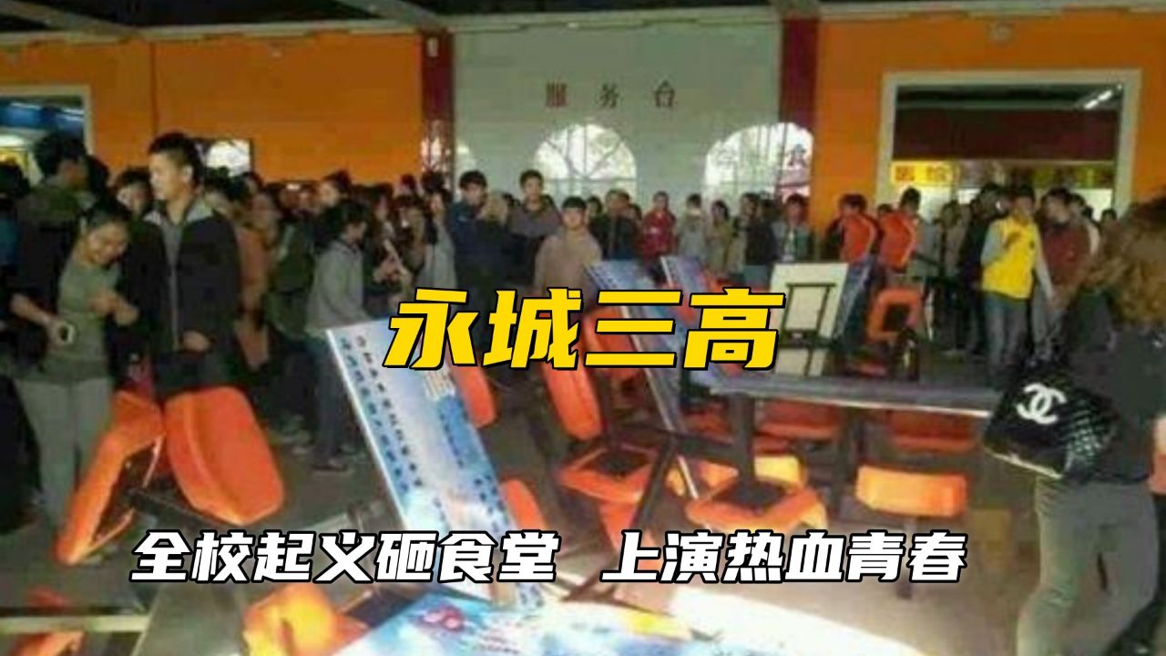 惹到高三学生你算是踢到钢板了,全校起义砸食堂,上演热血青春!