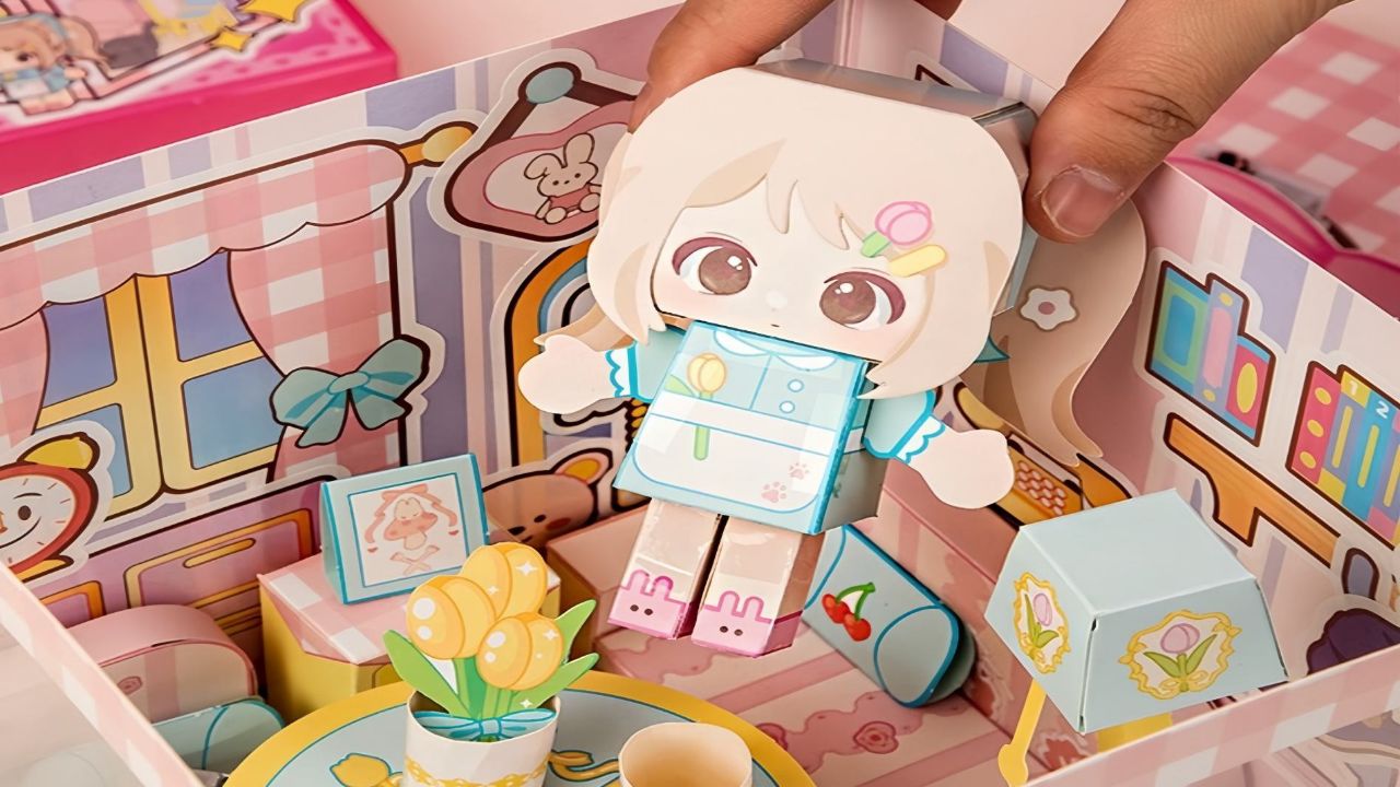 安静书 迷你世界 立体小屋 礼盒贴纸 diy 3d立体书 声控 白噪音 沉浸