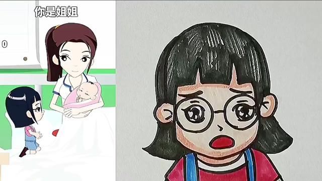 偏心的妈妈.#儿童简笔画