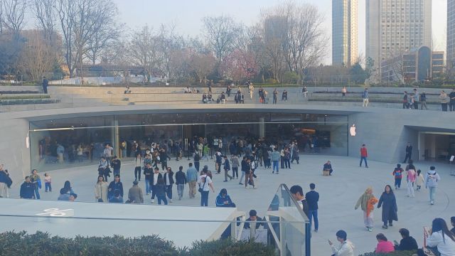 上海静安寺苹果旗舰店视频拍摄