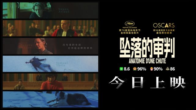 电影《坠落的审判》今日上映 影后桑德拉ⷦƒ 勒全中文问好尽显诚意