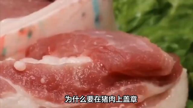 为什么要在猪肉上盖章?红章和蓝章有啥区别?对人体有害吗?1#猪肉