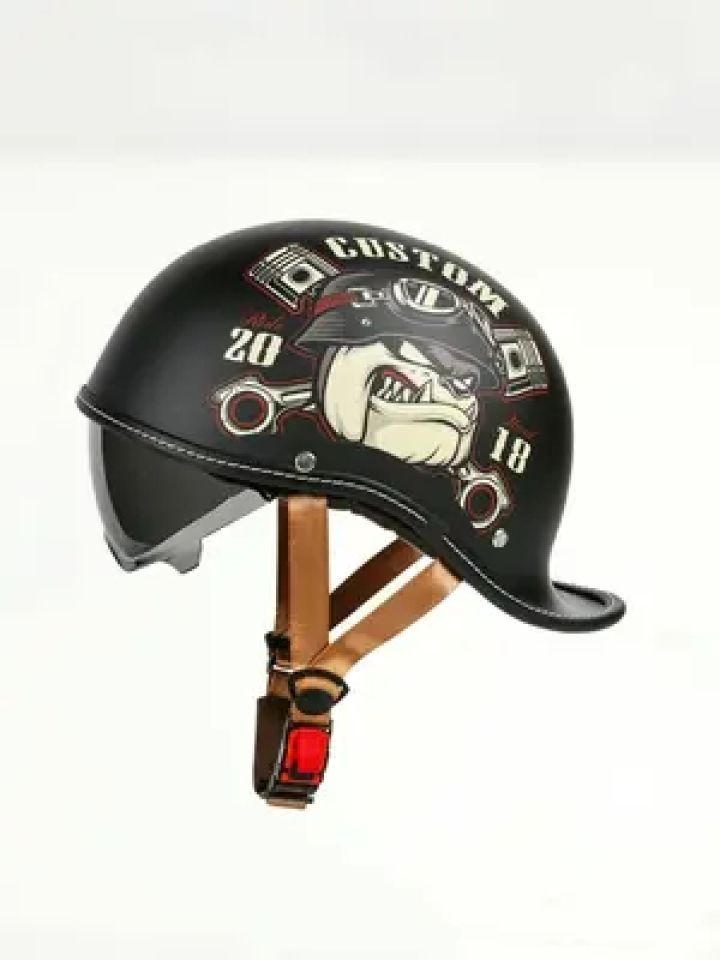 威帝复古瓢盔 3c认证摩托车头盔#摩托车头盔#电动车半盔#男女夏季头盔