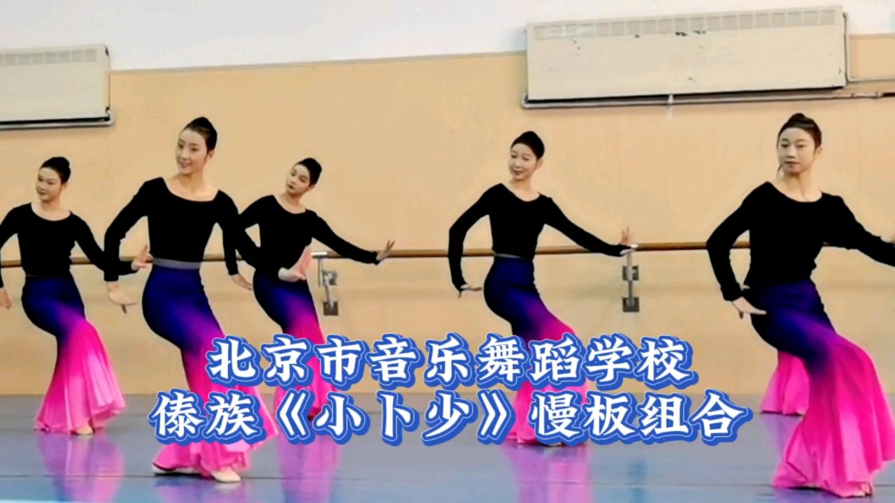 北京市音乐舞蹈学校傣族《小卜少》慢板组合