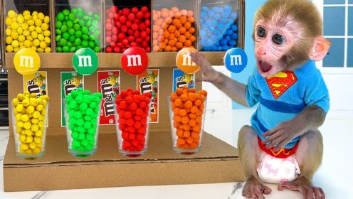 有趣的小猴子：小猴子为糖果努力，打扫卫生能换多少M豆？