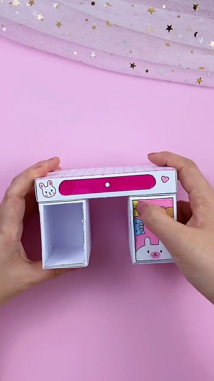 自制卡通书桌盲盒教程 手工可爱书桌文具盲袋套装