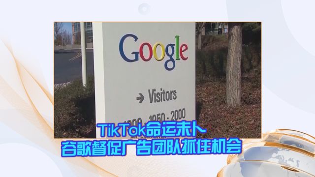 TikTok命运未卜 谷歌督促广告团队抓住机会