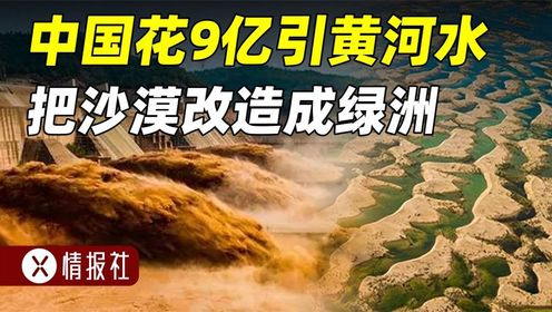 中国花9亿把黄河引到沙漠里，沙漠变绿洲不是梦