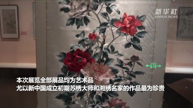 来辽博看“丝艺传承”展