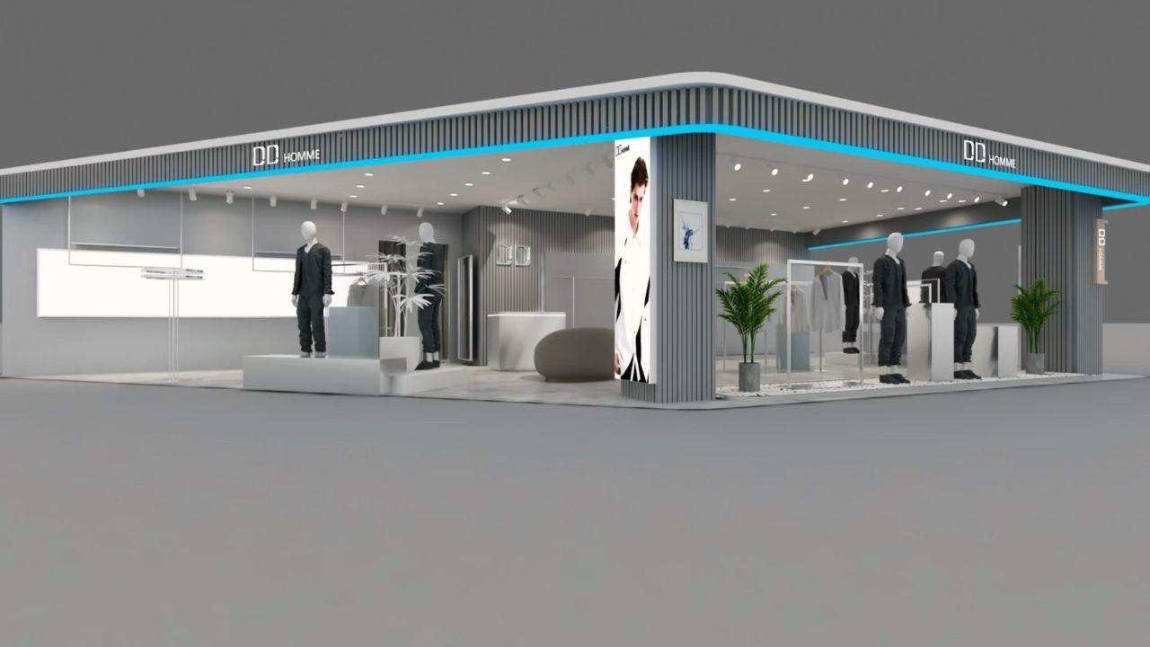 辽宁84㎡3535男装店效果图新鲜出炉 #dd男装 #设计师品牌 #中国