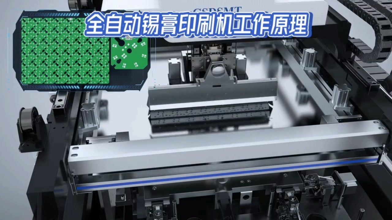 全自动锡膏印刷机工作原理
