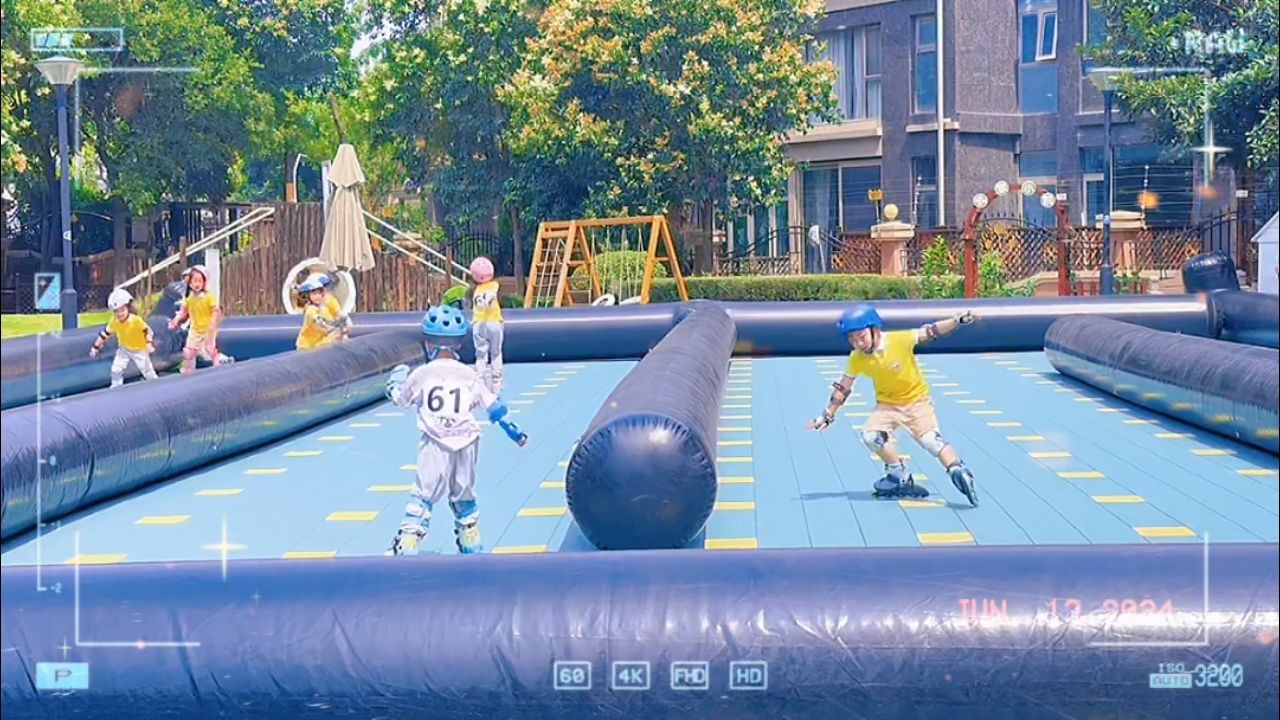 和记黄埔幼儿园大班轮滑比赛