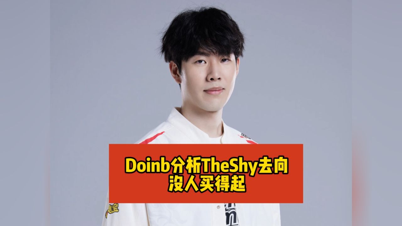 theshy复出无望!doinb:没有战队能买得起他,唯一2支战队条件还不允许