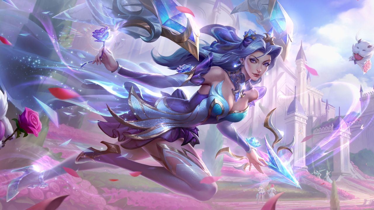 【英雄联盟手游】【手游首发皮肤】水晶玫瑰 卡莎