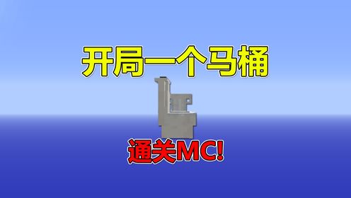 我的世界：开局一个马桶？通关MC！