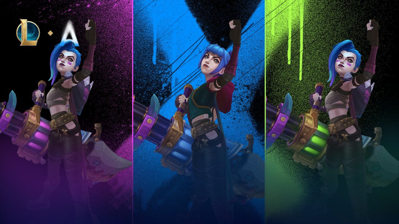 【英雄联盟】双城之战2 破碎者 金克丝(暂译)皮肤展示