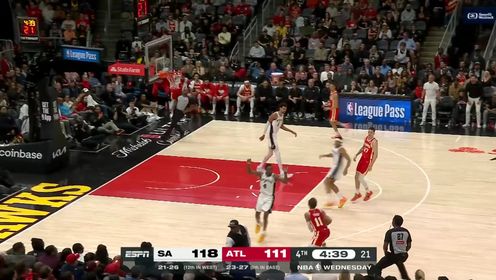 《NBA全场集锦》要问三分哪家强？亚特兰大新鹰王 杨横移三分百步穿杨