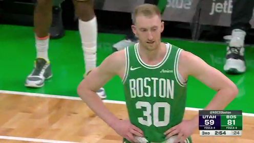 《波士顿凯尔特人》NBA常规赛：爵士vs凯尔特人第3节英文原声回放