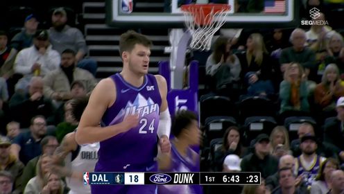 《NBA全场集锦》空配连线美如画！基扬特-乔治助飞凯斯勒双手炸裂暴扣