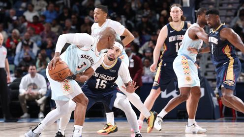 《NBA全场集锦》【纯享】马刺vs鹈鹕精华回放 鹈鹕7人得分上双逆转取胜