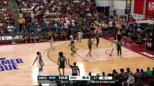 NBA夏季联赛：森林狼vs步行者第4节中文解说回放