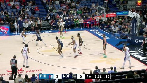 《NBA全场集锦》光速反击令人应接不暇 霍金斯大步流星单手飞扣肆无忌惮
