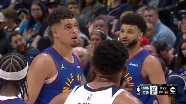 NBA季后赛：森林狼vs掘金第2节英文原声回放