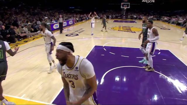 NBA常规赛：森林狼vs湖人第1节中文解说回放