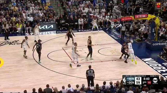 NBA季后赛：森林狼vs掘金第3节中文解说回放