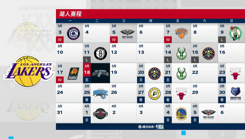 马刺vs湖人 NBA常规赛：马刺vs湖人第4节中文解说回放