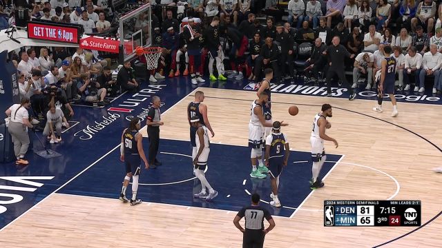 掘金vs森林狼第3节英文原声回放