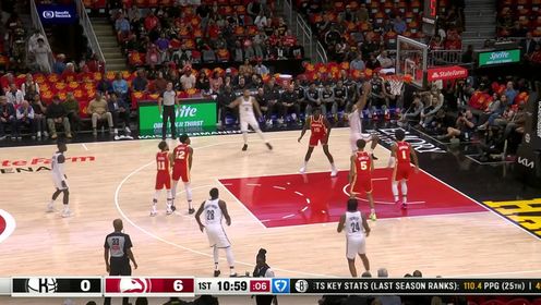 《NBA全场集锦》本西这波篮板球必须表扬 卡梅隆约翰逊接球起飞轻松扣进
