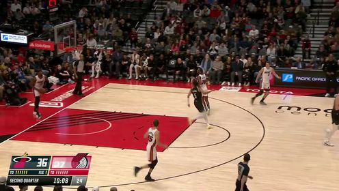 《NBA全场集锦》【回放】热火vs开拓者第2节中文解说回放