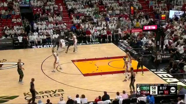 NBA季后赛：凯尔特人vs热火第3节英文原声回放