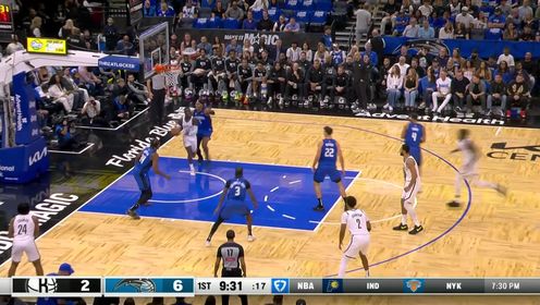 《NBA全场集锦》展示射手本能！波普底角命中魔术生涯首记三分球