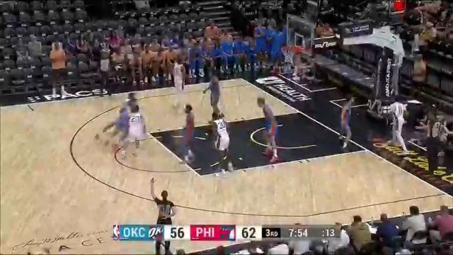 NBA夏季联赛：雷霆vs76人第3节中文解说回放