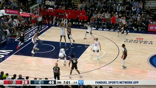 《NBA全场集锦》终于是开张了！格兰特拈弓搭箭3+1一箭穿心稳稳打进