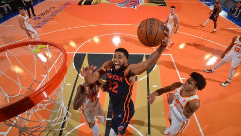 《NBA全场集锦》【球星】唐斯vs老鹰集锦 得到19+19+5大号两双仍无力回天