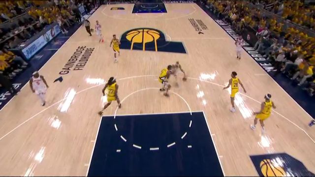 NBA季后赛：尼克斯vs步行者第3节中文解说回放