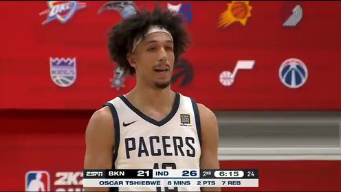 《NBA全场集锦》【回放】篮网vs步行者第2节英文原声回放
