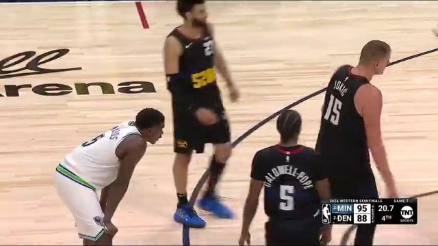 NBA季后赛：森林狼vs掘金第4节英文原声回放